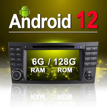 128 ГБ ROM Android 12 для Mercedes W211 DVD-плеер для Mercedes W219 GPS-навигация стерео медиа-радио - Изображение 1  